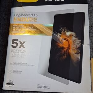 OtterBox Antimicrobial Glass Screen Protector - Gold and Black